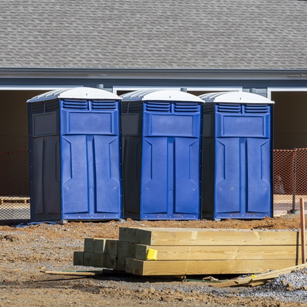 do you offer hand sanitizer dispensers inside the porta potties in Shrewsbury MA